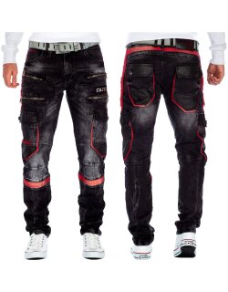 Cipo & Baxx Herren Jeans CD561 Schwarz W46/L32