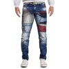 Cipo & Baxx bequem Jeans Herren Stonewashed CD574 Blue W40