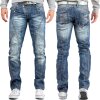 Cipo & Baxx Regular Fit Jeans Herren Stonewashed  C0751 Blue W32/L36