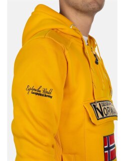 Geographical Norway Regular Fit Hoodie Herren Gymclass Men Yellow XXL