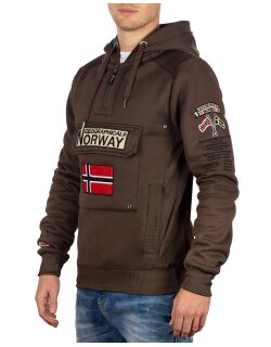 Geographical Norway Regular Fit Hoodie Herren Gymclass Men Brown S