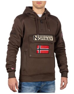 Geographical Norway Regular Fit Hoodie Herren Gymclass Men Brown M