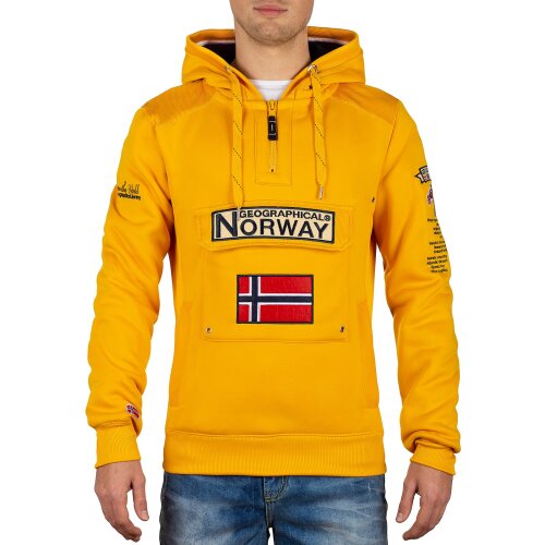 Geographical Norway Regular Fit Hoodie Herren Gymclass Men Yellow XL