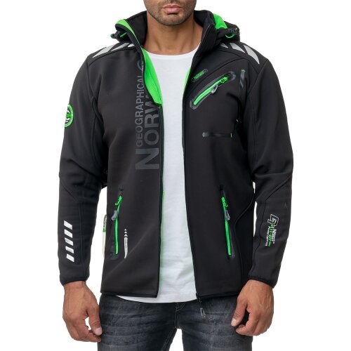 Geographical Norway Regular Fit Jacke Herren Ohne Waschung  Royaute Men Black XXXL