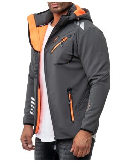 Geographical Norway Regular Fit Jacke Herren  Royaute Men Dark Grey XXXL