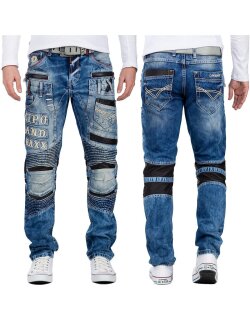 Cipo & Baxx straight fit Jeans Herren Stonewashed CD637
