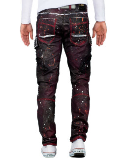 Cipo & Baxx Herren Jeans CD636 Bordeaux W34/L32