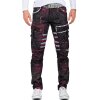 Cipo & Baxx straight fit Jeans Herren Mid Waist CD636 Bordeaux W40/L34