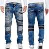 Cipo & Baxx straight fit Jeans Herren Stonewashed CD637 Blue
