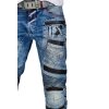 Cipo & Baxx straight fit Jeans Herren Stonewashed CD637 Blue