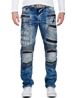 Cipo & Baxx Herren Jeans CD637 Blau W40/L34