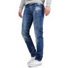 Cipo & Baxx regular fit Jeans Herren Stonewashed CD319B Blue W33/L36