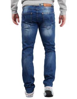 Cipo & Baxx regular fit Jeans Herren Stonewashed CD319B Blue W36/L36