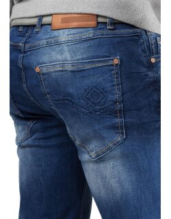Cipo & Baxx regular fit Jeans Herren Stonewashed CD319B Blue W36/L36
