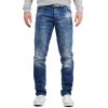 Cipo & Baxx regular fit Jeans Herren Stonewashed CD319B Blue W36/L36