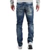 Cipo & Baxx regular fit Jeans Herren Stonewashed CD328 Blue W36