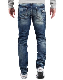 Cipo & Baxx regular fit Jeans Herren Stonewashed CD328 Blue W42/L34