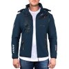 Geo Norway Regular Fit Windbreaker Herren Ohne Waschung  Royaute Navy L