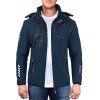 Geo Norway Regular Fit Windbreaker Herren Ohne Waschung  Royaute Navy XXXL