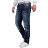 Cipo & Baxx Regular Fit Jeans Herren Stonewashed CD186A Blue W34/L30