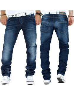 Cipo & Baxx Regular Fit Jeans Herren Stonewashed...