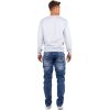 Cipo & Baxx Regular Fit Jeans Herren Stonewashed C0768 Blue W32/L32