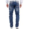 Cipo & Baxx Regular Fit Jeans Herren Stonewashed C0768 Blue W36/L32