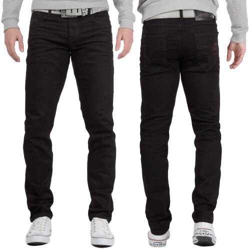 Cipo & Baxx regular fit Jeans Herren Denim CD319A Black W40/L32