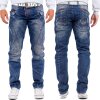 Cipo & Baxx Regular Fit Jeans Herren Stonewashed C0768 Blue W32/L34