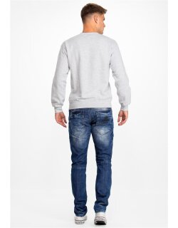 Cipo & Baxx Regular Fit Hose Herren Stonewashed Blau W40/L32 - CD491