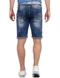 Cipo & Baxx Herren Shorts 21CB17-BANS Blau W30