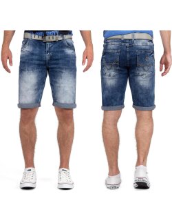 Cipo & Baxx regular fit Shorts Herren Stonewashed...