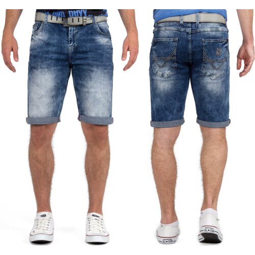 Cipo & Baxx Herren Shorts 21CB17-BANS Blau W32