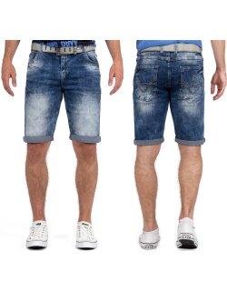 Cipo & Baxx Herren Shorts 21CB17-BANS Blau W32