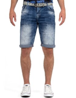 Cipo & Baxx Herren Shorts 21CB17-BANS Blau W32