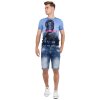 Cipo & Baxx Herren Shorts 21CB17-BANS Blau W32