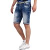 Cipo & Baxx regular fit Shorts Herren Stonewashed 21CB17 Blue