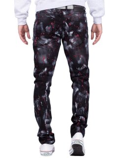 Cipo & Baxx straight fit Jeans Herren Denim CD700 Black W30/L32