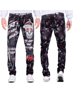 Cipo & Baxx straight fit Jeans Herren Denim CD700 Black