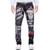 Cipo & Baxx straight fit Jeans Herren Denim CD700 Black W30/L32