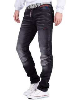 Cipo & Baxx Herren Jeans CD699 Schwarz W34/L32