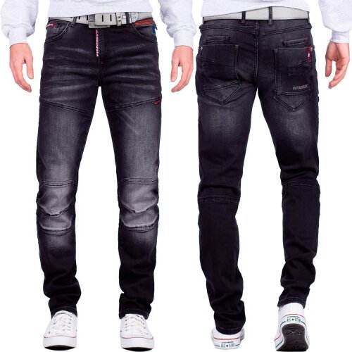 Cipo & Baxx Herren Jeans CD699 Schwarz W32/L34