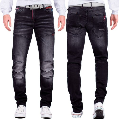 Cipo & Baxx Herren Jeans CD699 Schwarz W34/L34