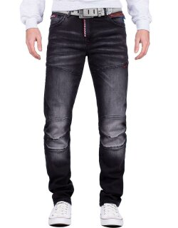 Cipo & Baxx Herren Jeans CD699 Schwarz W34/L34