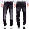 Cipo & Baxx Herren Jeans CD699 Schwarz W36/L34