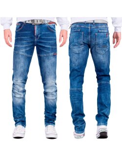 Cipo & Baxx straight fit Jeans Herren Stonewashed...
