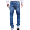 Cipo & Baxx straight fit Jeans Herren Stonewashed CD698 Blue W32/L34