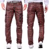 Cipo & Baxx Herren Jeans CD721 Rot W36/L32