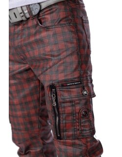 Cipo & Baxx Herren Jeans CD721 Rot W42/L32