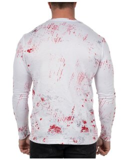 Cipo & Baxx Herren Longsleeve CL498 Weiß M